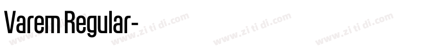 Varem Regular字体转换